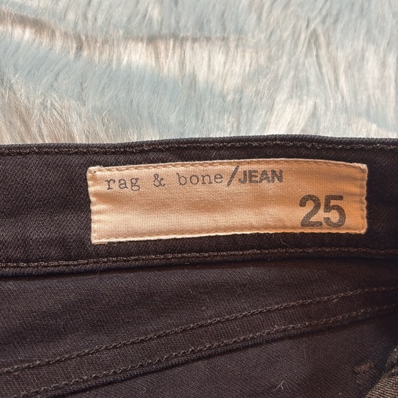 Rag & Bone Skinny Low Rise Jeans in Coal sz 25 - Picture 7 of 9